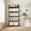 5-Tier Metal Bookshelf Room Divider 8