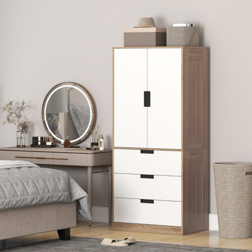Modern 3-Drawer 2-Door Wardrobe Unit 1