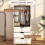 Modern 3-Drawer 2-Door Wardrobe Unit 4