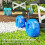 Blue Garden Cart with Wheels & Tool Tray 6