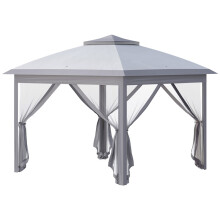 3.3x3.3m Pop-Up Gazebo with Mesh Walls & Carry Bag