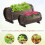 2PCs 56L Carbonized Wood Planter Box 6