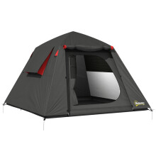 Outsunny 3000mm Waterproof Camping Tent, 2 Doors