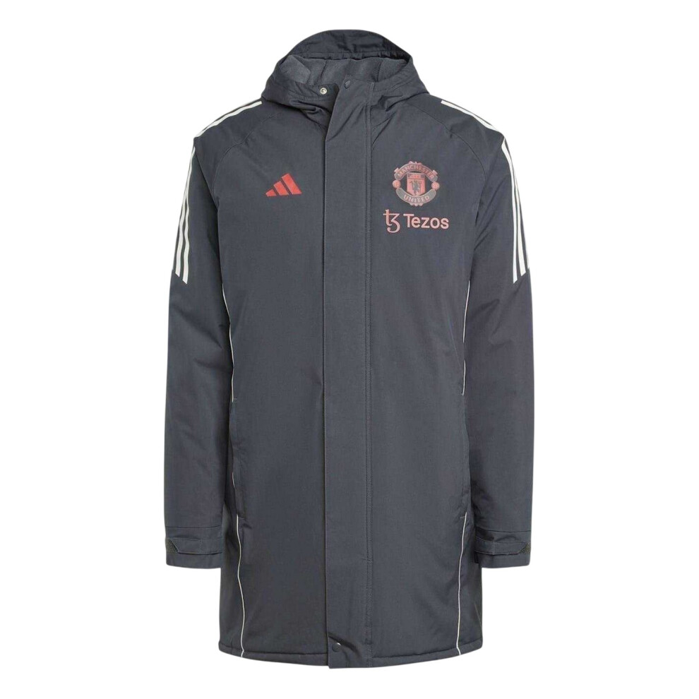 Adidas (S, Carbon) Mens 24/25 Manchester United Fc Parka