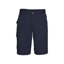 (46R, French Navy) Russell Mens Polycotton Work Shorts