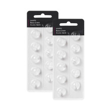 Vervangende oordopjes voor Minifit Double Vent Bass Domes hoortoestellen, 2 stuks, universele 8 mm siliconen oordopjes