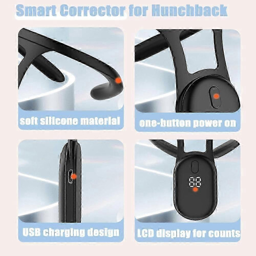 Smart Posture Corrector with Vibration Reminder, USB Rechargeable Posture Trainer for Daily Posture Improvement 2