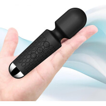 Cordless Handheld Massager with 8 Intensity Levels and 20 Modes, Mini Vibration Wand for Deep Tissue Relief in Back, Nec
