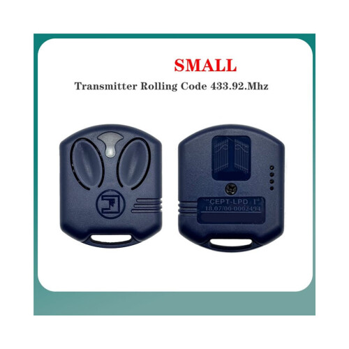 2 Pack 433 MHz Rolling Code Garage Door Remote Controls for JUBI 433-2 and JUBI 433-4 Portable Transmitter 2