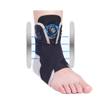 Adjustable Ankle Tutor with Knob Max Metal Ankle Support for Distortion at the Ankle, Tendinite, Tendinite Achilles