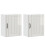 VidaXL vidaXL Kitchen Wall Cabinets 2 pcs Lucca High Gloss White Engineered Wood 4