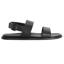 (12 UK, Black) Dune London Mens Leather Sandals