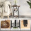 Small Round Side Table with 3 Shelves - Rustic Brown 4