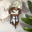 Small Round Side Table with 3 Shelves - Rustic Brown 8