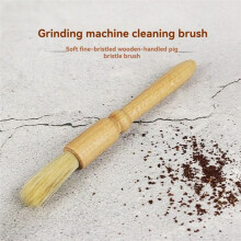 Coffee Grinder Brush Coffee Maker Cleaning Brush Bamboo Wooden Coffee Maker Cleaning Brush Tools Home Kitchen B