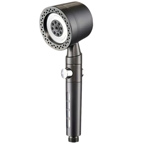 New Strong Pressure Water Saving Filter Shower  5 Modes Handheld Shower  One Button Stop Bathroom Accessories A