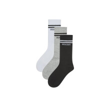 (6 UK-9 UK, White/Black/Grey) Lyle & Scott Boys Sports Socks (Pack of 3)