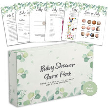 (10 Guest) Baby Shower Games Bundle - 6 Game Bundle