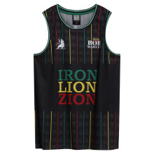 (M, Black) Amplified Mens Destroyer Kiss Basketball Jersey