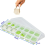 4X Silicone Ice Cube Trays Stackable Easy-Release BPA Free Cocktail Freezer New 2