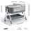 3-in-1 Baby Bedside Crib Sleeper Bassinet Safe Co-Sleeping Storage Adjustable 2