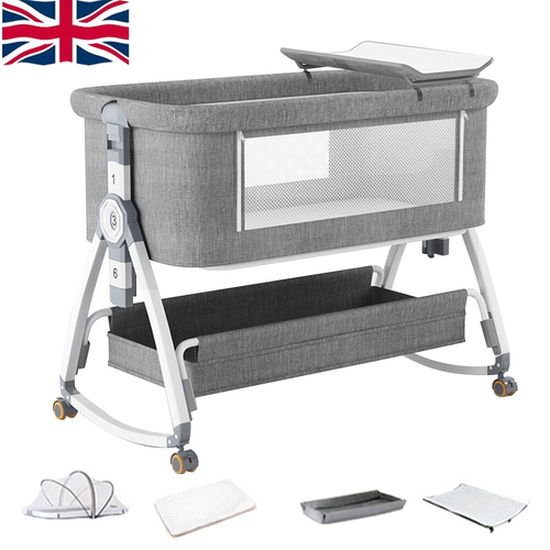 Baby Bedside Crib Sleeper Bassinet Safe Co-Sleeping Storage Bag Easy install UK 2