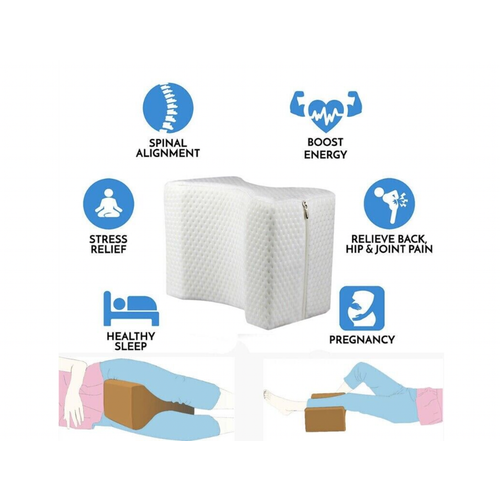SPD Side Sleeper Hip Pain Knee Legs Pillow Pregnancy Align Spine Back Support 2