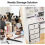 Dressing Table with Mirror Modern Makeup Desk Vanity Table Kit + Stool White 4