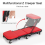 2 in 1 Garage Creeper 36" , Mechanics Rolling Stool 150kg Capacity Foldable 3