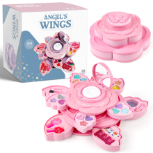 Angel Wings Makeup Toy Set Kids Face Beauty Pretend Play Toy Gift for Children