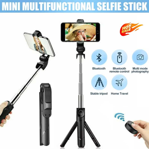 3 in 1 Bluetooth Tripod, Extendable Monopod Portable Selfie Stick with Remote 1