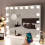Hollywood Large Makeup Mirror Button Touchscreen 15 Dimmable LED Bulbs 46*58 3