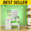 Vanity Desk with Mirror and Stool Wide Makeup Dressing Table-White For Bedroom 1