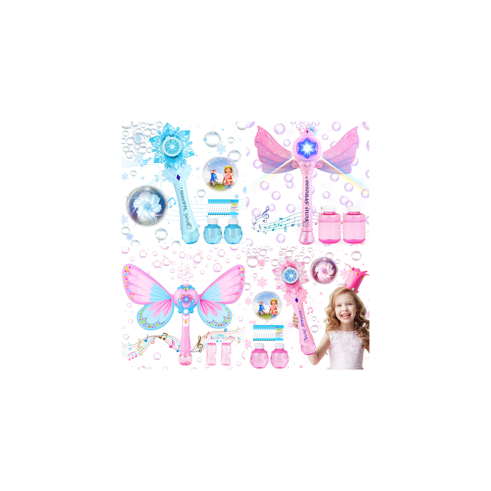 Photos - Soap Bubbles Fantasy Fairy Magic Wand Bubble Machine Musical Bubble Gun Party Bubble Maker
