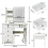 Dressing Table with Mirror Modern Makeup Desk Vanity Table Set+Stool Modern New 2