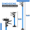 2X Adjustable Drywall Plasterboard Builder Ceiling Easy Support Props 115-290cm 2