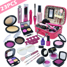 23PCS Makeup Toy Creative Vanity Role Play Set Girls Beauty Cosmetic Bag Gift UK