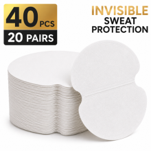 Underarm Sweat Pads Armpit Guards Anti Sweat Shields Disposable 40pcs 20 Pairs