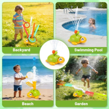 4-in-1 Turtle Water Sprinkler Summer Outside Water Play Games Toy For Kids
