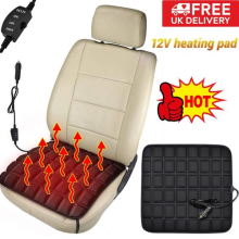 Universal 12V Car Seat Pad Cushion Cover Heating Heater Warm Heated Cold Winter