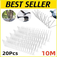 10m Steel Bird Spikes Fence Wall Window Ledge Pigeon Deterrent Cat Anti Climb
