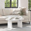 VidaXL vidaXL Coffee Table White 80 x 40 x 35 cm Solid Pine Wood 1