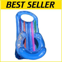 INFLATABLE LOUNGER CHAIR FLOATING ROW BEACH SWIMMING POOL FLOAT AID AIR MAT BED*