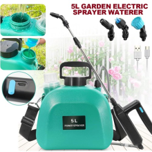 NEW 5L Electric Garden Pressure Sprayer Portable Hand Pump Weed Spray Bottle UK