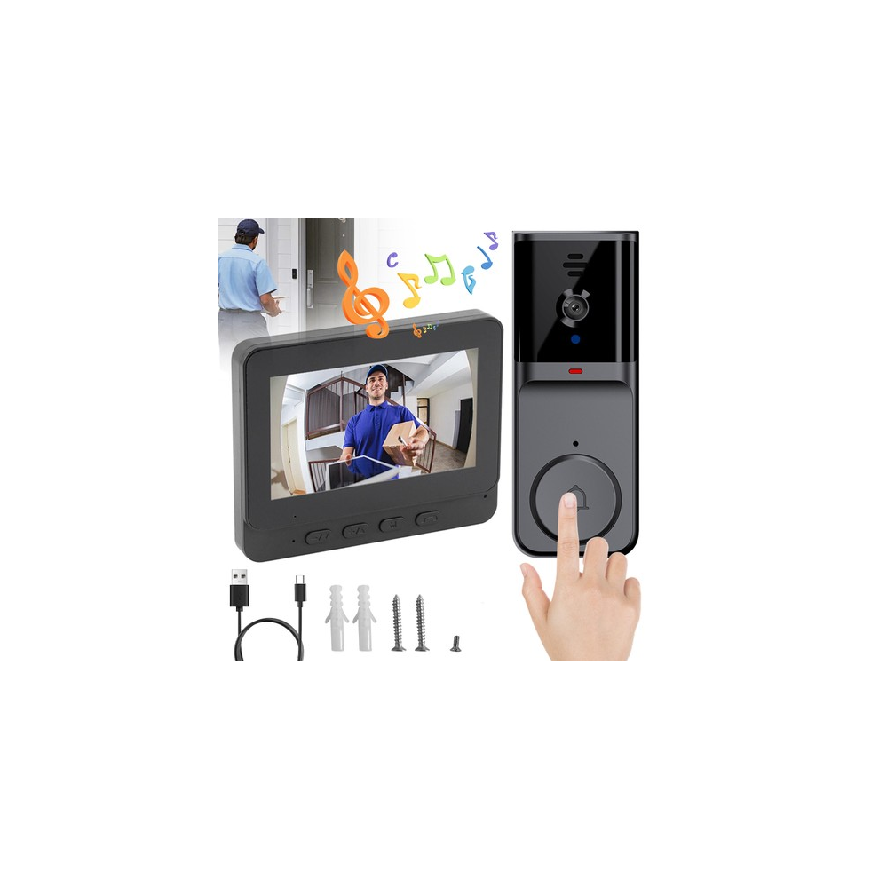 Photos - Doorbell 2.4G Video  Wireless Video  Night Vision Waterproof PORTABLE