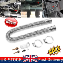 Stainless Steel Air Diesel Heater Parking Exhaust Pipe Tube Gas W/ 2 Clamps 60cm