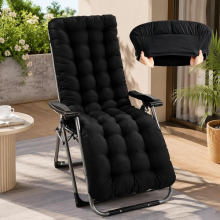 UK Sun Lounger Cushion Bench Chair Sunbed Garden Recliner Replacement Anti Slip
