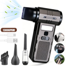Handheld Fan Electric Air Duster Mini Turbo Jet Blower Cordless PC Car Cleaner