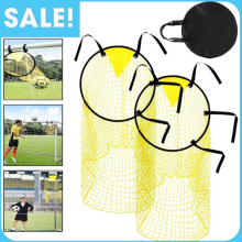 2X Football Net Soccer Top Bins Soccer Target Goal For Kicking Accuracy Training