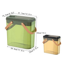 Plastic Afvalbak met Deksel, Droge en Natte Scheidingsbak, Lege Afvalbak voor Badkamer, Slaapkamer, Keuken, Kantoor B